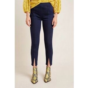 NWT!! ANTHROPOLOGIE Pilcro Slit-Front Skinny Jeans Stretch Dark Wash Size 27
